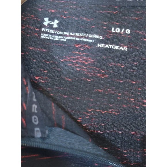Under Armour Long Sleeve Heatgear Fitted Zipup Pull Over Size LG / G - Picture 5 of 6